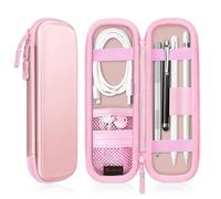 FINTIE Custodia Compatibile con Apple Pencil Pro e Apple Pencil (USB-C) e 2ª/1ª Gen - Slim Case Built-in Tasca Slot Compatibile con Apple Pen, Cavo USB, Samsung Stylus, (Oro Rosa)