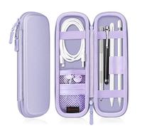 FINTIE Custodia Compatibile con Apple Pencil Pro e Apple Pencil (USB-C) e 2ª/1ª Gen - Slim Case Built-in Tasca Slot Compatibile con Apple Pen, Cavo USB, Samsung Stylus, Lilla Viola