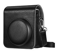 FINTIE Custodia Compatibile con Fujifilm Instax Mini 40 Fotocamera Istantanea - Protettiva Case Borsa in Similpelle con Tracolla Regolabile, Nero