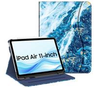 FINTIE Custodia compatibile con iPad Air 5a generazione (2022) / iPad Air 4a generazione (2020) 11,9 pollici, visualizzazione multi-angolo Folio Stand Cover con tasca, Auto Sleep/Wake, Sandy Wave