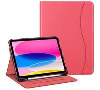 FINTIE Custodia compatibile con iPad di 10a generazione (2022) da 10,9 pollici, visualizzazione multi-angolo, custodia protettiva con supporto per matita e tasca, funzione sleep/wake automatica, rosa