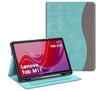FINTIE Custodia Compatibile con Lenovo Tab M11 (TB330) 11 Pollici 2024 Tablet con S Pen Holder - Multi-angli Leggero Morbida TPU Cove Case, Auto Sonno/Sveglia, Turquoise