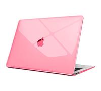 FINTIE Custodia Compatibile con MacBook Air 13 2020/2019/2018 (A2337 M1 / A2179 / A1932) - Cover Rigid Protettivo Guscio Rigido Case, Cristallo Rosa