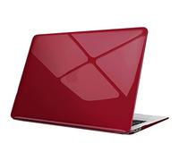 FINTIE Custodia Compatibile con MacBook Air 13 2020/2019/2018 (A2337 M1 / A2179 / A1932) - Cover Rigid Protettivo Guscio Rigido Case, Burgundy