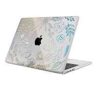 FINTIE Custodia Compatibile con MacBook Air 13.6 Pollici M4/M3/M2 (2025/2024/2022, A3240/A3113/A2681) - Cover Rigid Protettivo Guscio Rigido Case, Giardino (Trasparente)