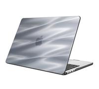 FINTIE Custodia Compatibile con MacBook Air 13.6 Pollici M4/M3/M2 (2025/2024/2022, A3240/A3113/A2681), Ultrasottile Cover Protettiva Rigida con Chiusura a Scatto, Onde ondulate