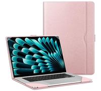 FINTIE Custodia Compatibile con MacBook Air 15 Pollici M4/M3/M2 (A3241/A3114/A2941, 2025/2024/2023) - Cover Rigido Protettivo Guscio Sottile Case per MacBook Air 15,3", Oro rosa