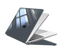 FINTIE Custodia Compatibile con Microsoft Surface Laptop 13 Pollici 2025 (Modello: 2095), Cover Leggera Sottile e Rigida Case, (Cristallo Nero)