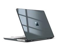 FINTIE Custodia Compatibile con Microsoft Surface Laptop Go 3/2/1 12,45" | 2023 - 2020 Modello 2013/1943 - Cover Rigid Protettivo Guscio Rigido Custodia, Nero