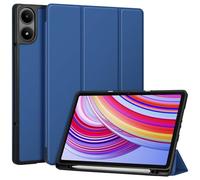 FINTIE Custodia Compatibile con Redmi Pad Pro 12.1 Pollici 2024 con Portapenne - Sottile Leggero Cover Posteriore in Morbido TPU con Auto Sveglia/Sonno, Navy