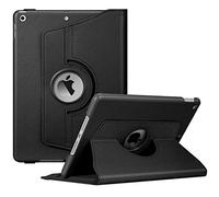 Fintie - Custodia girevole per iPad di settima generazione da 10,2" 2019, con supporto integrato per matite, rotazione a 360°, con funzione di spegnimento automatico e sveglia per iPad da 10,2", colore: Nero