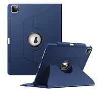 Fintie Custodia girevole per iPad Pro da 12,9" 6a generazione 2022-360 gradi con portamatita, spegnimento automatico, adatto anche per iPad Pro da 12,9" 5e/4e/terza generazione, blu navy