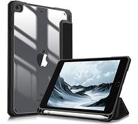 Fintie Custodia ibrida sottile per iPad Mini 5 2019 / iPad Mini 4 - [Portapenne integrato] Cover antiurto con guscio posteriore trasparente trasparente per iPad Mini 5a generazione da 7,9", nero