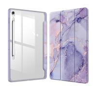 Fintie Custodia ibrida sottile per Samsung Galaxy Tab S10 FE Plus 13,1" modello 2025 (SM-X620/X626) con portapenne, cover antiurto con guscio posteriore trasparente trasparente, accensione e