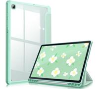 FINTIE Custodia per Samsung Galaxy Tab S6 Lite 10.4'' 2024/2022/2020 (SM-P620/P625/P613/P619/P610/P615) con S Pen Holder, Antiurto Sottile Case Posteriore Trasparente Cover, Verde Chiaro