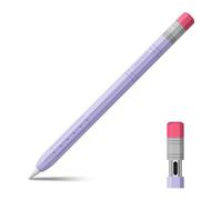 FINTIE Custodia in Silicone Compatibile con Apple Pencil (USB-C), Leggero Protettivo Cover Case Antiscivolo Pencil Holder, Supporta Attacca Magnetico, Viola