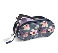 FINTIE Custodia Occhiali Morbida, Doppio Scomparto Porta Occhiali da Sole con Cerniera per Donna Uomo