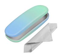FINTIE Custodia Occhiali Rigida, Portatile Porta Occhiali da vista, Portaocchiali con Panno Pulizia Occhiali per Donna Uomo