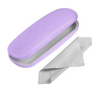 FINTIE Custodia Occhiali Rigida, Portatile Porta Occhiali da vista, Portaocchiali con Panno Pulizia Occhiali per Donna Uomo