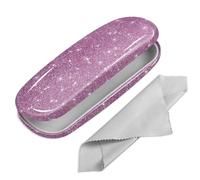 FINTIE Custodia Occhiali Rigida, Portatile Porta Occhiali da vista, Portaocchiali con Panno Pulizia Occhiali per Donna Uomo