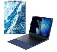 FINTIE Custodia per 15.6 Pollici Samsung Galaxy Book4 360 / Galaxy Book3 360 - Portfolio Business Cover con Tasca, Oceano Blu