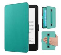 FINTIE Custodia per 7" Kindle Paperwhite (12ª Generazione, 2024) e Kindle Colorsoft (1ª Generazione, 2025/2024), Custodia Sottile e Leggera con Cinturino Auto Sveglia/Sonno, (Jadeverde)