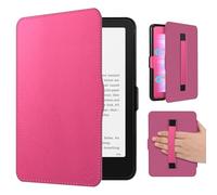 FINTIE Custodia per 7" Kindle Paperwhite (12ª Generazione, 2024) e Kindle Colorsoft (1ª Generazione, 2025/2024), Custodia Sottile e Leggera con Cinturino Auto Sveglia/Sonno, (Rosa)