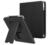 FINTIE Custodia per 7" Kobo Libra Colour (2024) / Kobo Libra 2 (2021) eReader - Stand Cover Protettiva Case con Card Slot e Hand Strap, Auto Sveglia/Sonno, Nero