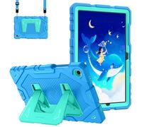 FINTIE Custodia per Bambini per Samsung Galaxy Tab A11+ Plus 11" 2025 / Tab A9+ Plus 11 Pollici 2023 - Antiurto Robusta Case Protettiva Cover con Supporto e Tracolla, (Blu+Verde)