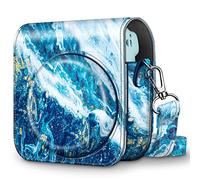 FINTIE Custodia per Fujifilm Instax Mini 11 - Borsa Cover in Similpelle con Cinturino Rimovibile/Regolabile per Fujifilm Instax Mini 11 Fotocamera Istantanea, Oceano Blu