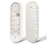 FINTIE Custodia per Google TV Streamer (4K) Ricerca Vocale 2024 - Cover Protettiva in Silicone Antiurto Antiscivolo Leggera, Bianco