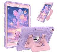 FINTIE Custodia per iPad 10.2 Pollici 9a / 8a / 7a Generazione (2021 2020 2019), Antiurto Robusta Case Protettiva Cover con Supporto Integrato, Lavanda/Pink