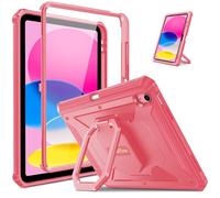 FINTIE Custodia per iPad (A16) 11ª/10ª Generazione (2025/2022) con Portapenne - [Tuatara Magic Ring] 360 Gradi di Girevole Stand Cover Antiurto Robusto Protettivo Case con Proteggi Schermo, (Rosa)