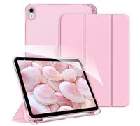 FINTIE Custodia per iPad (A16) 11ª Gen 11" (2025) / iPad 10ª Gen 10,9" (2022) con Portapenne - [con Vetro Temperato Pellicola] Sottile Leggero Semi-Trasparente Opaca Posteriore Cover, (Pink)