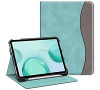 FINTIE Custodia per iPad (A16) 11ª Generazione 11" (2025) / iPad 10ª Gen 10.9" (2022) con Portapenne, [Multi-angli] Leggero Stand Cover Protettiva Case con Tasca Auto Sveglia/Sonno, Turquoise/Marrone