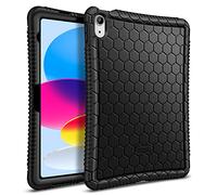 FINTIE Custodia per iPad (A16) 11ª Generazione 11" (2025) / iPad 10ª Generazione 10.9" (2022), [Serie Honey Comb] Ultra Leggera Case Antiurto Cover Protettiva in Silicone, Nero