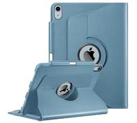 FINTIE Custodia per iPad Air 11 Pollici M3/M2 (2025/2024), iPad Air 5a/4a Gen 10,9" (2022/2020) con Portapenne - 360 Gradi di Rotante Cover Protettiva Case con Auto Sveglia/Sonno, Blu foschia