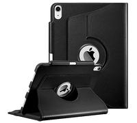 FINTIE Custodia per iPad Air 11 Pollici M3/M2 (2025/2024), iPad Air 5a/4a Gen 10,9" (2022/2020) con Portapenne - 360 Gradi di Rotante Cover Protettiva Case con Auto Sveglia/Sonno, Nero
