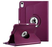 FINTIE Custodia per iPad Air 11 Pollici M3/M2 (2025/2024), iPad Air 5a/4a Gen 10,9" (2022/2020) con Portapenne - 360 Gradi di Rotante Cover Protettiva Case con Auto Sveglia/Sonno, Viola