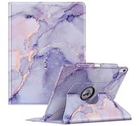 FINTIE Custodia per iPad Air 13 Pollici (M3) 2025 / (M2) 2024 con Portapenne - Girevole 360 Gradi di Rotazione Cover Protettiva Case con Auto Sveglia/Sonno, Lilla Marble