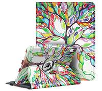 Fintie Custodia per iPad Air 4 10.9 pollici 2020 con portapenne, supporto di ricarica matita di 2a generazione, supporto girevole a 360 gradi, funzione sleep/wake; 4a generazione; Love Tree