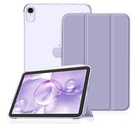 FINTIE Custodia per iPad Mini 7ª Gen 2024 (A17 Pro) / Mini 6ª Gen 2021 8,3 Pollici, Sottile Leggero Case Posteriore Semi-Trasparente Cover con Auto Sveglia/Sonno, Lilla Viola