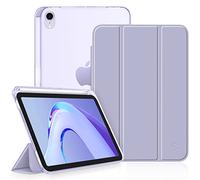 FINTIE Custodia per iPad Mini 7ª Generazione 2024 (A17 Pro) / Mini 6ª Generazione 2021 8,3" con Pencil Holder, Sottile Leggero Case Posteriore Opaca Traslucida Cover con Auto Sveglia/Sonno,Lilla Viola