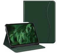 FINTIE Custodia per iPad Pro 11 Pollici (M5 2025 / M4 2024) con Portapenna, Multi-angli Slim Fit Folio Cover Case con Pocket e Auto Sveglia/Sonno, Funghi