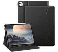 FINTIE Custodia per iPad Pro 13 Pollici (M4/2024) con Pencil Holder, Multi-angli Slim Fit Folio Cover Case con Pocket e Auto Sveglia/Sonno, Nero