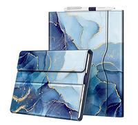 FINTIE Custodia per Microsoft Surface Go 4/3/2/1 10 Pollici | (2023/2021/2020/2018) - [Multi-angli] Portfolio Business Cover, Compatibile con Tastiera Type Cover, Ocean Marble