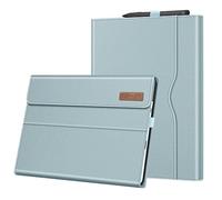 FINTIE Custodia per Microsoft Surface Pro 11/10 (2024) / Pro 9 (2022) 13 Pollici - [Multi-angli] Portfolio Business Cover con Tasca e Stylus Holder, Compatibile con Tastiera Type Cover, Ice Blu