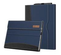 FINTIE Custodia per Microsoft Surface Pro 11/10 (2024) / Pro 9 (2022) 13 Pollici - [Multi-angli] Portfolio Business Cover con Tasca e Stylus Holder, Compatibile con Tastiera Type Cover, Indigo/Nero
