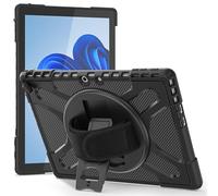 FINTIE Custodia per Microsoft Surface Pro 11/10/9 (2024/2022) 13 Pollici, Cover Antiurto e Robusta Protettiva con Supporto Girevole a 360° e Cinghia a Mano, Nero