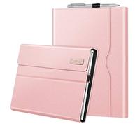 FINTIE Custodia per Microsoft Surface Pro 7+/7/6/5/4/3 12.3 Pollici | [Multi-angli] Portfolio Business Cover con Tasca, Compatibile con Tastiera Type, Oro rosa